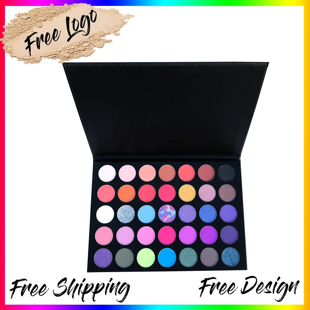 

35 Colors Mashed Potato Eyeshadow Private Label Pearlescent Non-flying Matte Powder Eye Shadow Makeup Wholesale