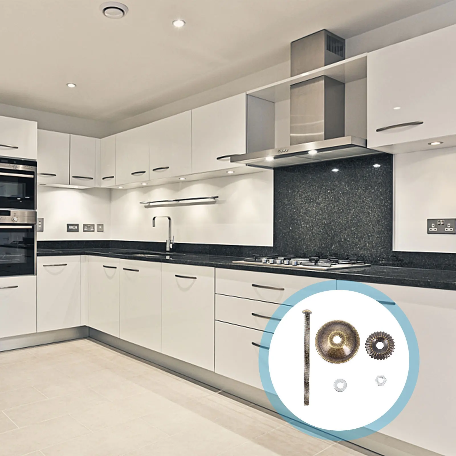 

20Sets Ceramic Drawer Handles Accessories High Grade Material Durable Elegant Cabinet Pull Parts Home Decor Wardrobe Handle