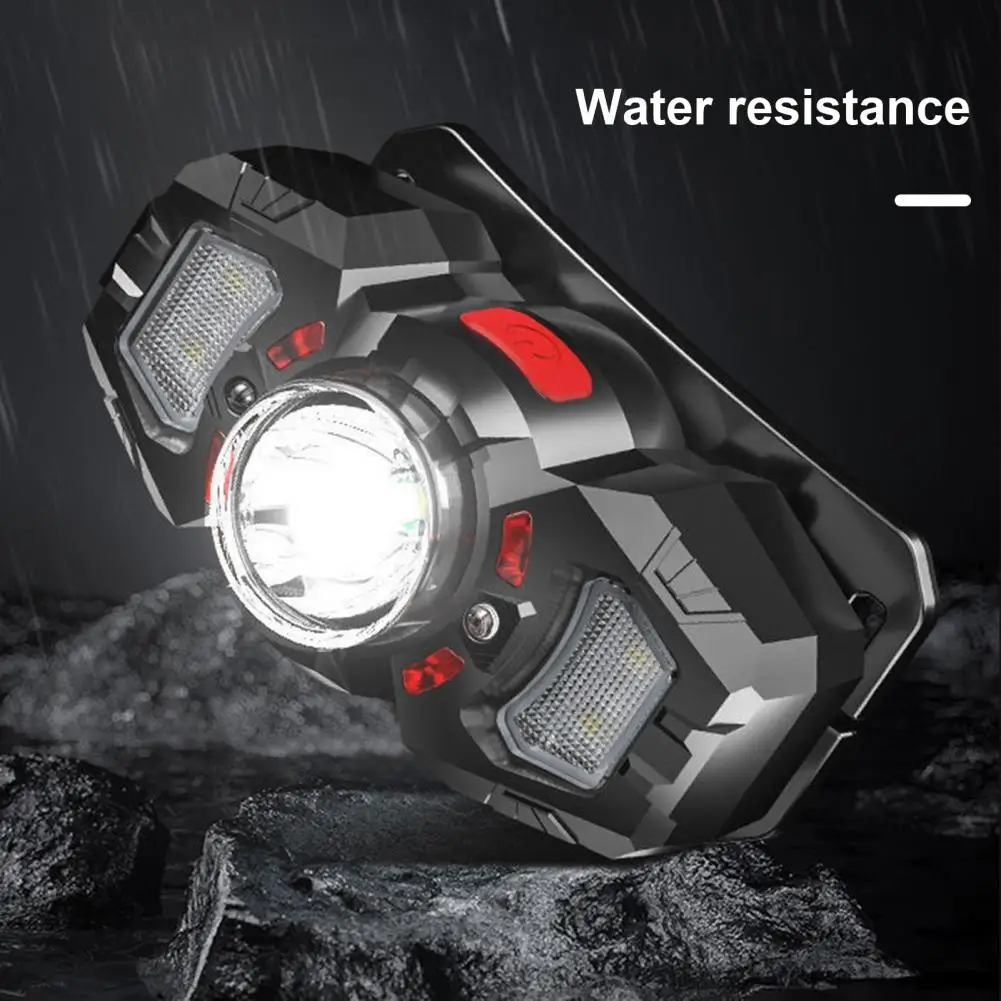 Led Headlamp Helmet Light Sensor Rechargeable Headlamp for Outdoor Activities Super Bright Led Head Lamp for Camping