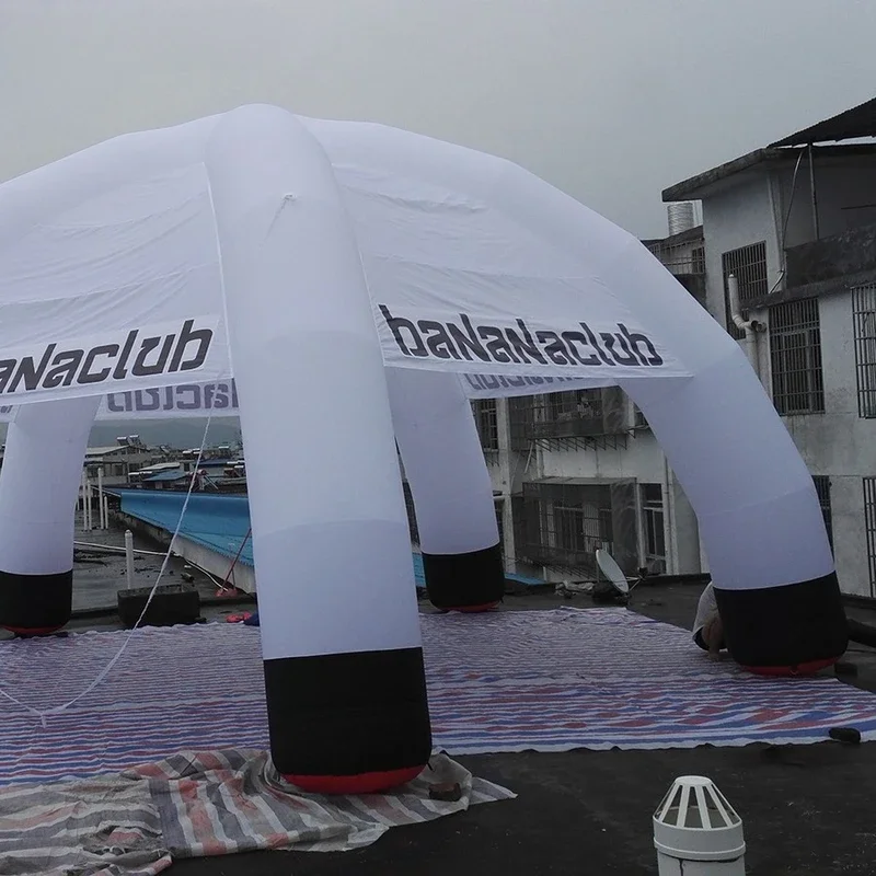 8-meter Diameter Customizable 5-leg White Inflatable Spider Leg Tent For Event Exhibitions And Commercial Advertising