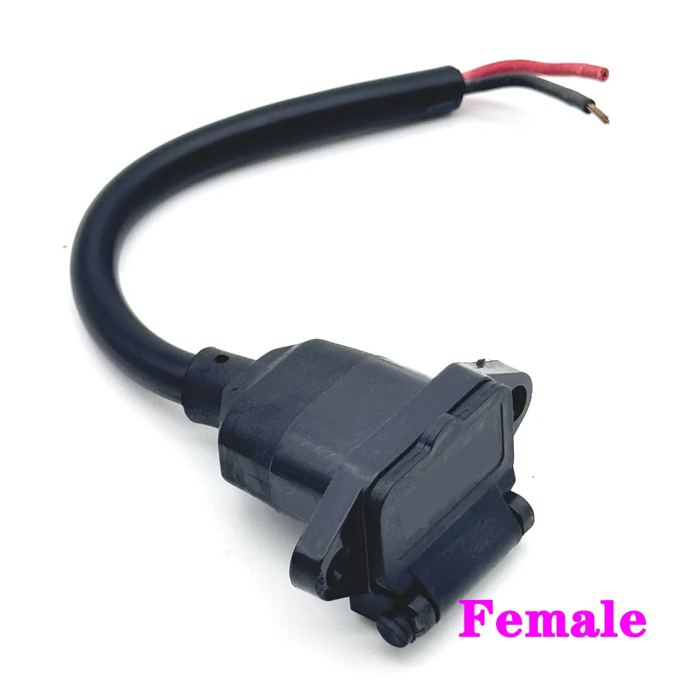 

60V Electric Bicycle Charging Head Lithium Battery Output Line Round Male to Female Base Plug Connector for Electric Vehicle