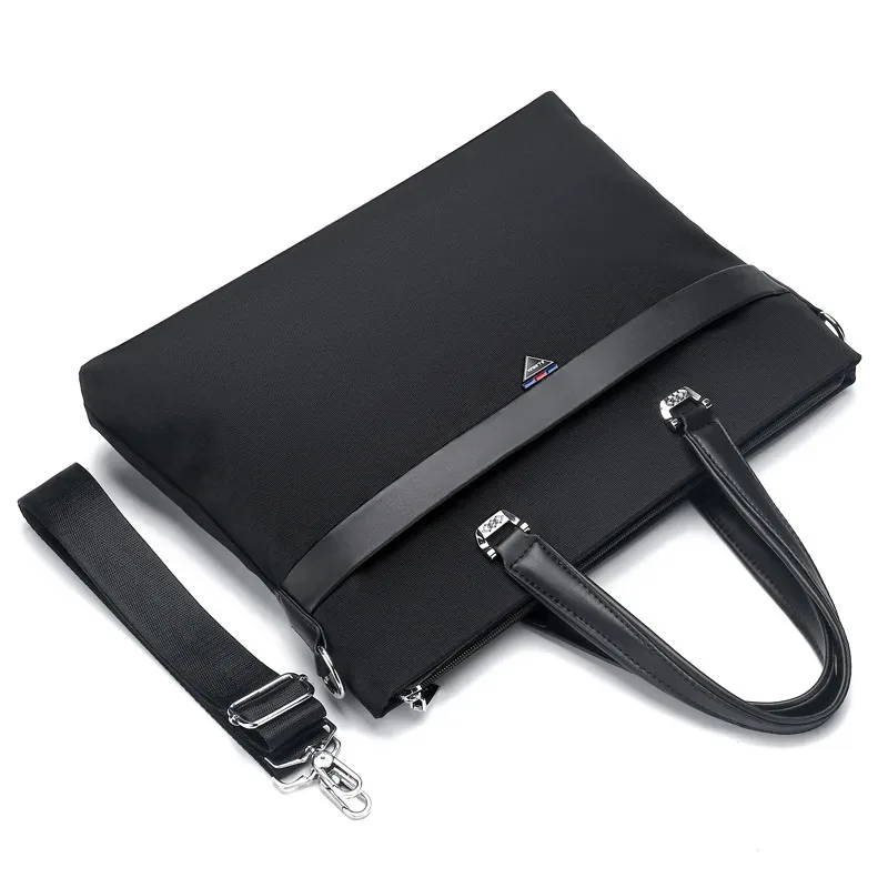 Men's Computer Laptop Bag Handbag Briefcase Attache Business official Oxford Shoulder Crossbody Bags Black Blue