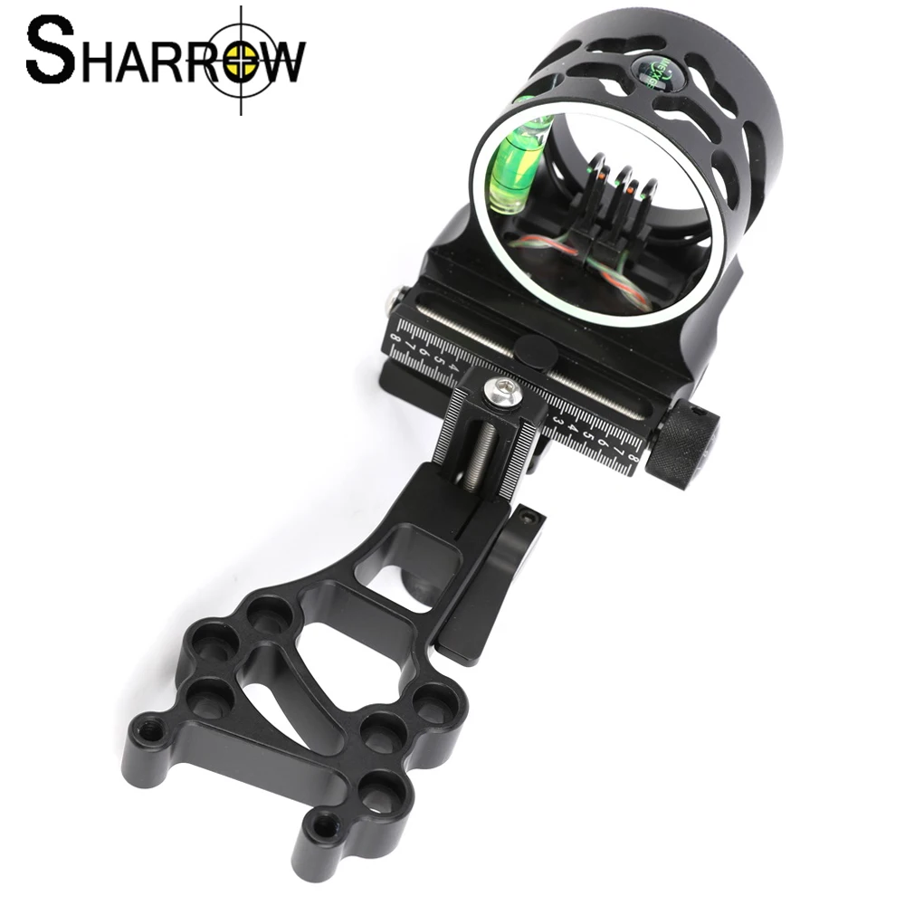 Compound Bow Sight AME Five Needle Sight Short Pole 0.019 Needle Aluminum Alloy for Compound Bow Sight Hunting Accessories