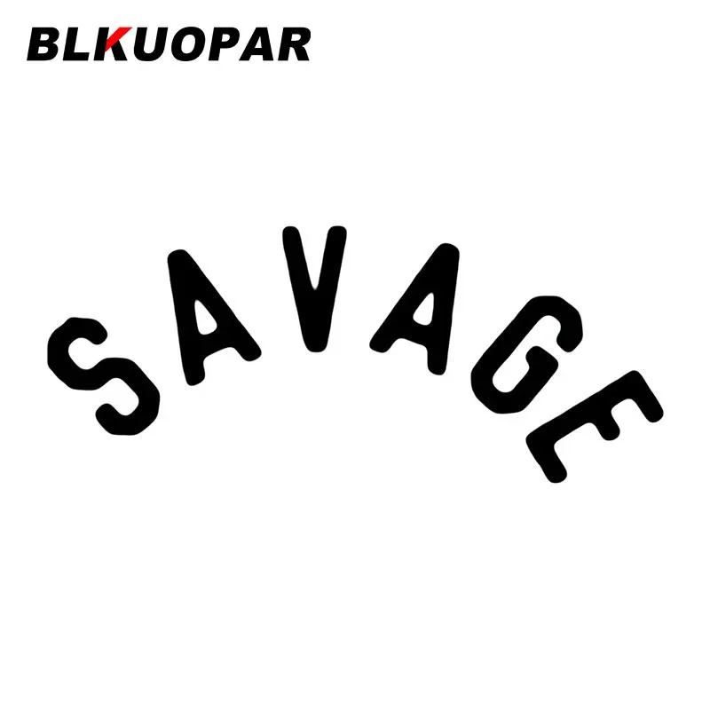 BLKUOPAR SAVAGE Funny Car Stickers VAN DIY Laser Personality Decal Occlusion Scratch Waterproof Windshield Decoration Car Goods