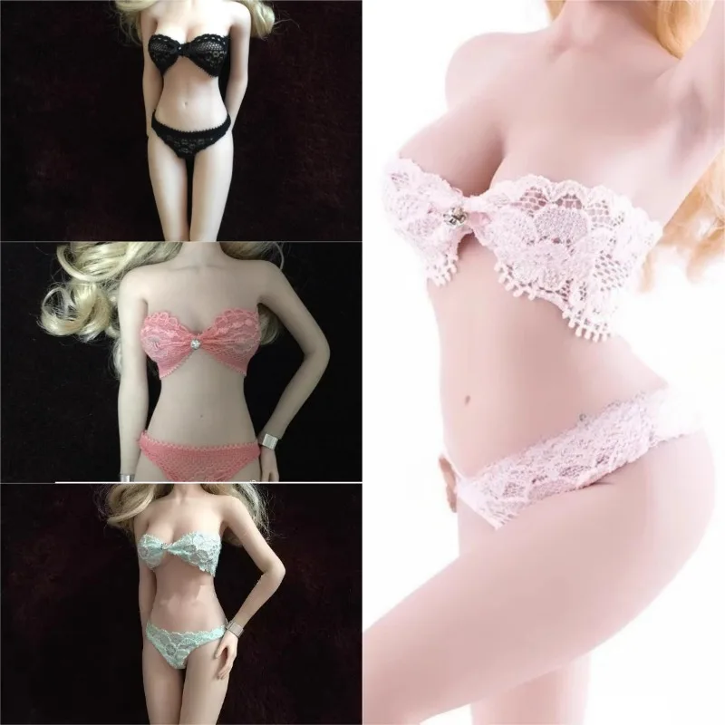 

In Stock 1/6 Scale Female Sexy Lace Underwear Underpants Multiple Colors Action Figures Clothes Model for 12in Soldier PH Body