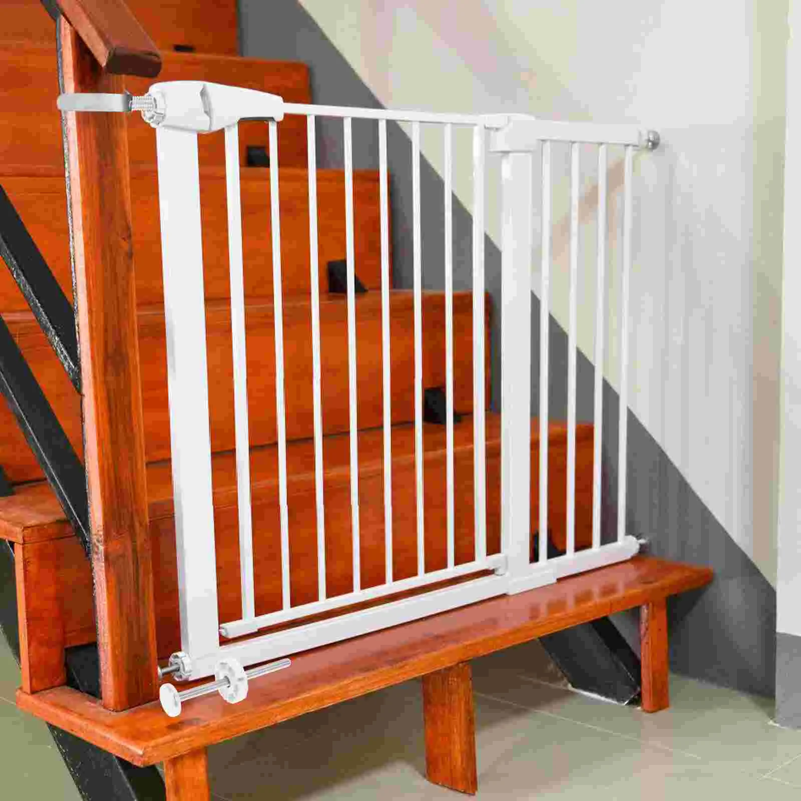 Stair Gate for Round Banister Gates Baby Hardware Spiral Threaded Rods Bannister Attachment