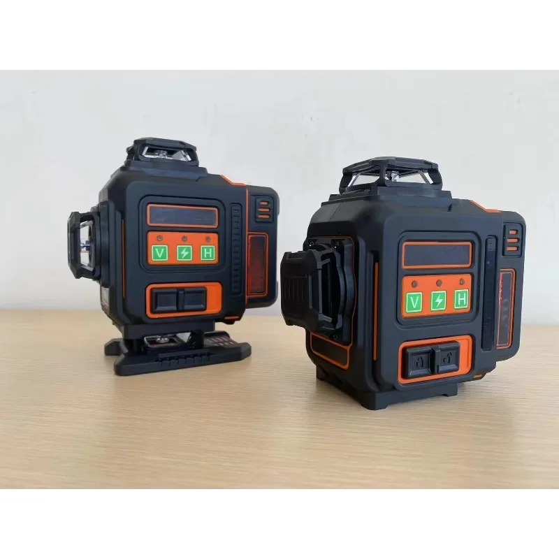 المهنية 360 °   ثلاثية الأبعاد 12 خط عالية الجودة مستوى الليزر متر أداة قياس البناء الهندسية ذاتية التسوية