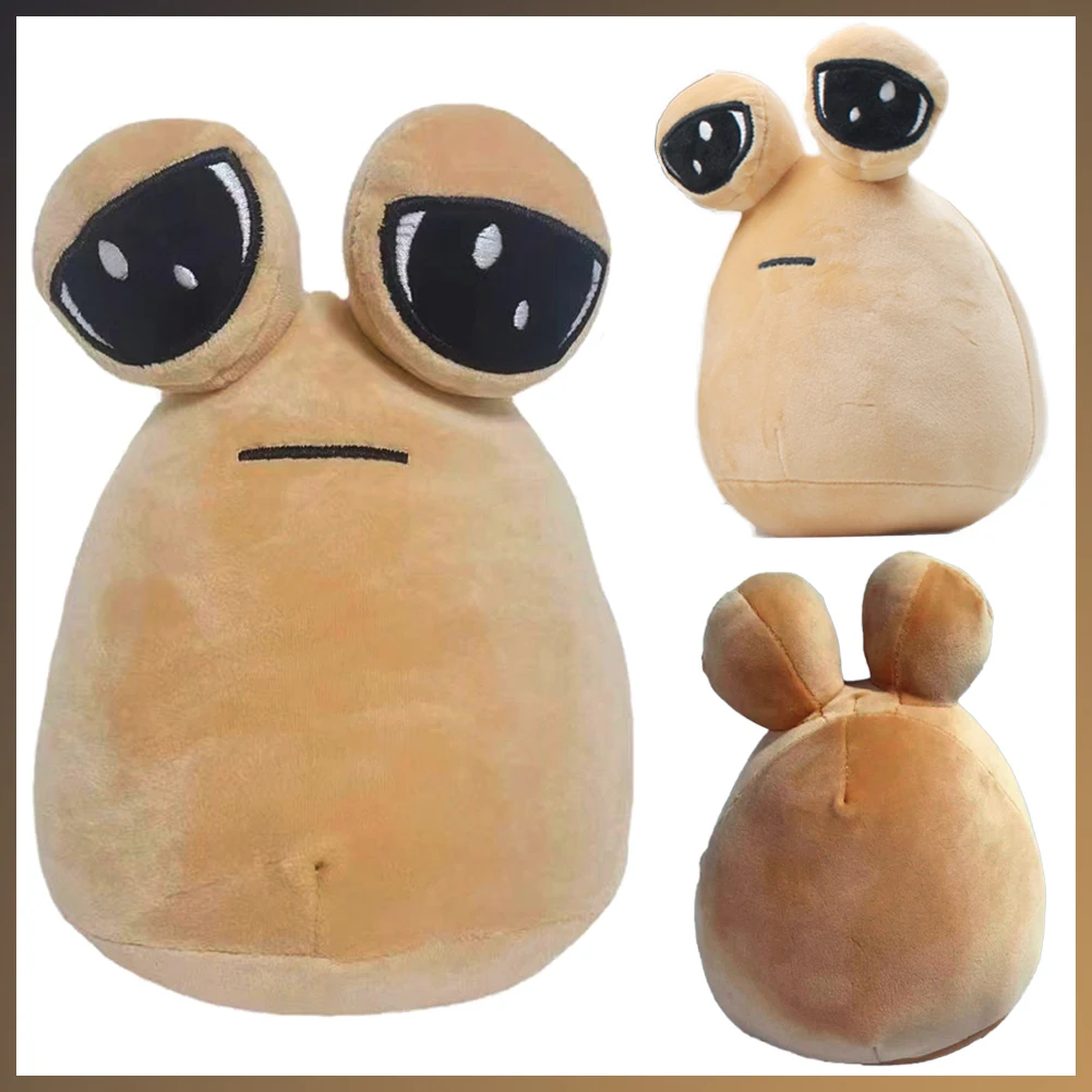 22CM Game My Pet Fantasy Props Pou Plush Toy Xmas Birthday Gift Soft Stuffed Mascot Halloween Carnival Party Decor For Role Play