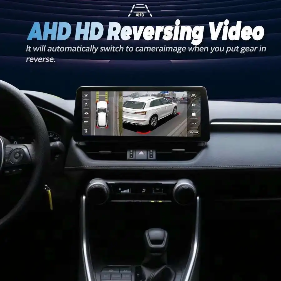 NAVIRIDER Carplay اللاسلكية لتويوتا Rav4 Prime XSE 2021 2025 12.3 بوصة راديو السيارة الاندورويد مشغل وسائط متعددة نظام تحديد المواقع نافي المتكلم