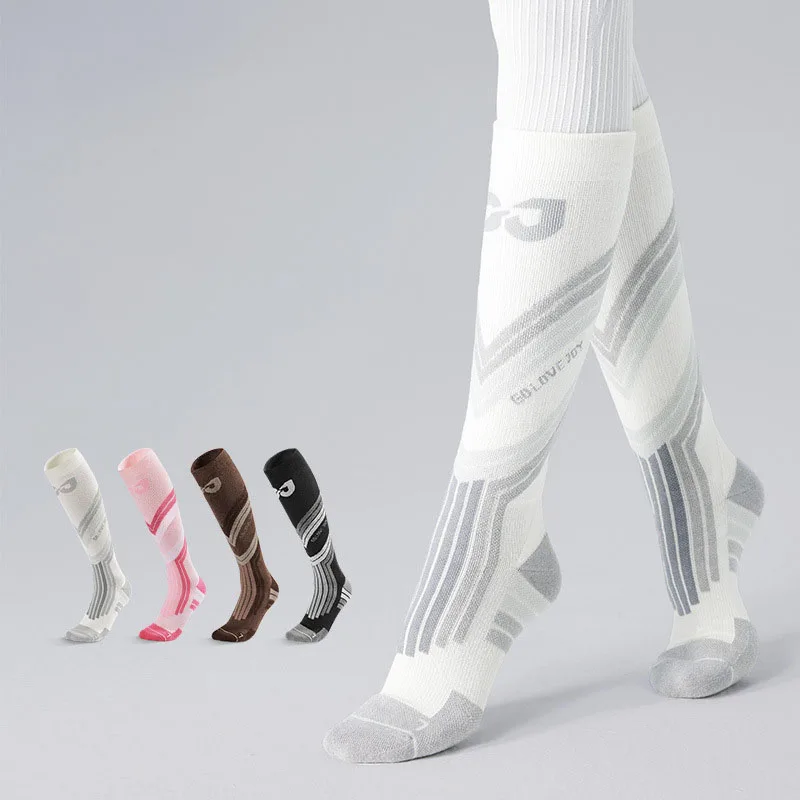 Winter Men Women Thermal Cotton Ski Socks Wool Warm Thickened Long Ski Socks Snowboard Cycling Skiing Soccer Socks