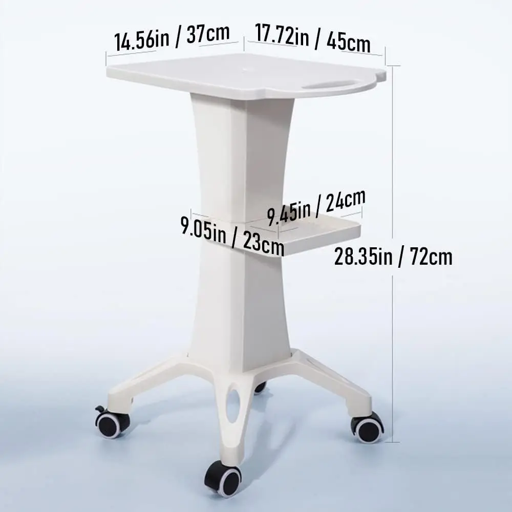 Carrello per salone di bellezza Carrello per spa professionale Carrello per salone spa in ABS Supporto mobile per strumenti di bellezza su ruote con