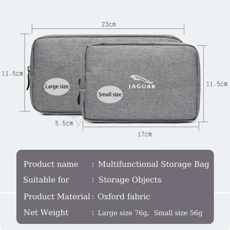 حقيبة تخزين كابل السيارة صندوق منظم إلكتروني رقمي لجاكوار XF XJ XE S-Type F-Type X-Type F-Pace I-Pace E-Pace XFR XKR #6