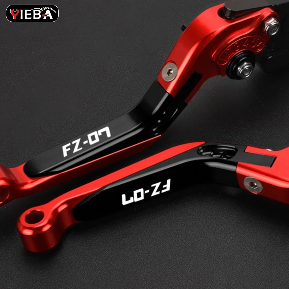 

YIEBA Folding Motorcycle Accessories Brake Clutch Levers Hand Grips For YAMAHA MT07 FZ-07 mt07 fz07 2014-2018 2017 2016 2015
