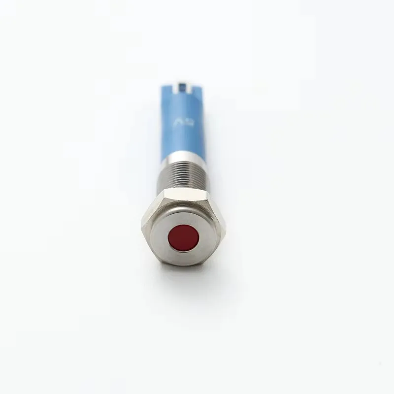 6MM Flat Head Stainless Steel LED Signal Lamp 12-24V Indicator Light (Model: PM06F-D/R/12-24V/S)