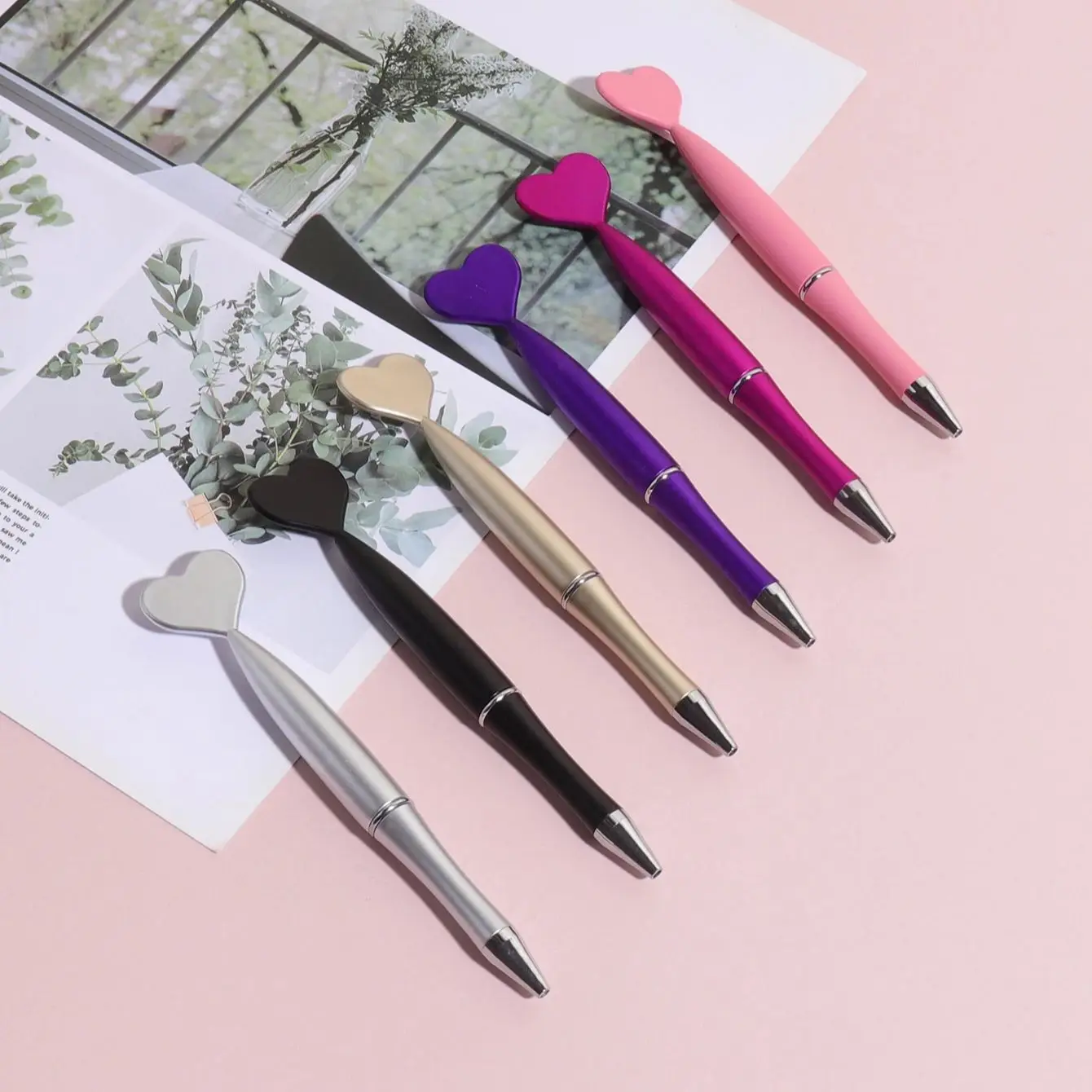

Ручки в форме сердца, 3 шт., подарки на День святого Валентина для женщин, шариковые ручки с романтическим письмом, свадебная подпись, школьные канцелярские товары