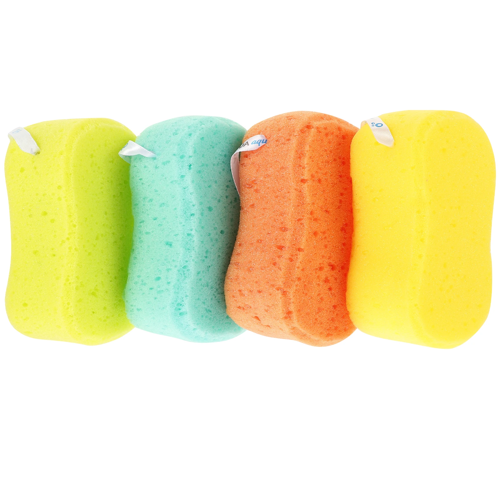 

4 pcs Natural Loofah Sponge Exfoliating Pads Soft Bath Scrubber Shower Sponge Cloth Smooth Men Women Mixed