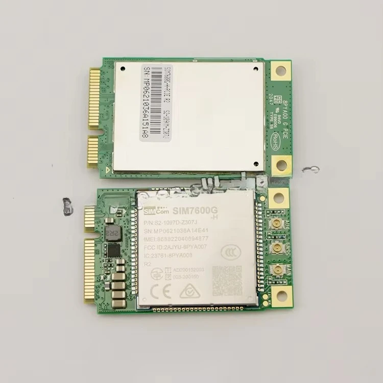7600G-H-PCIE Multi-band LTE-FDD/LTE-TDD/HSPA+/UMTS/EDGE/GPRS/GSM Module 7600G-H (LCC) with PCIE Adapter Board