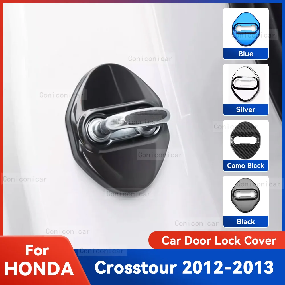 

Auto Car Door Lock Protect Cover Emblems Case Stainless Steel Decoration For HONDA Crosstour 2012 2013 Protection Accessories