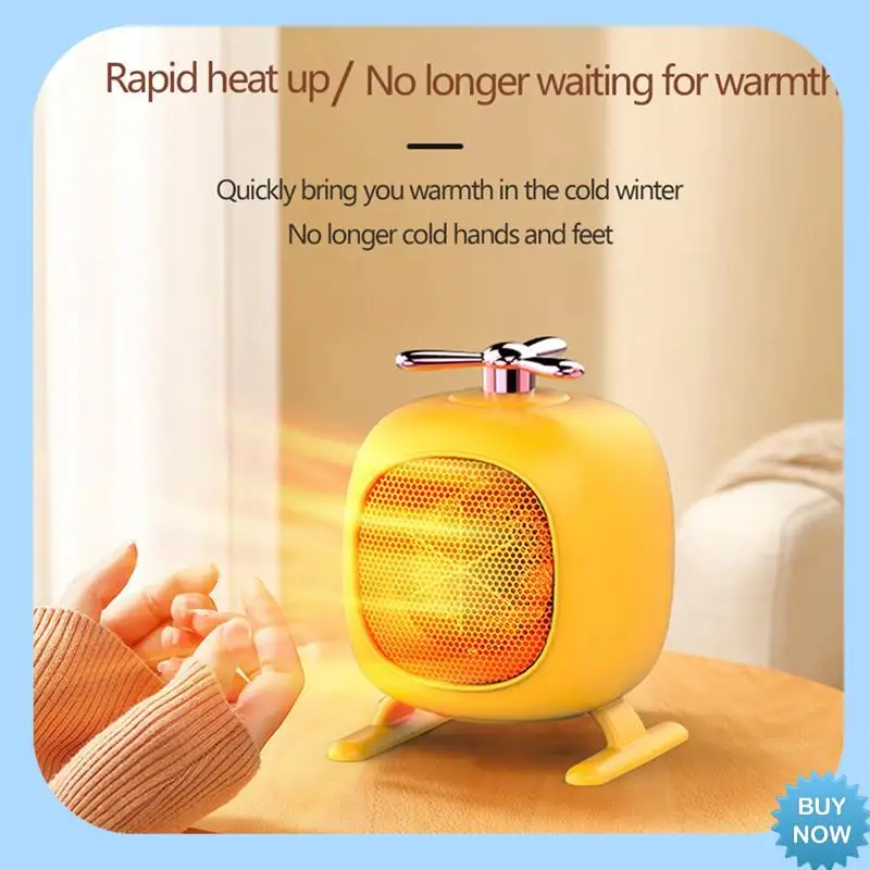 

A47Z Mini Portable Hand Warmer Fan Heater Desk Style Warm Quiet For Home Office Indoor Plug In Body Warmer,Pink,US Plug Durable