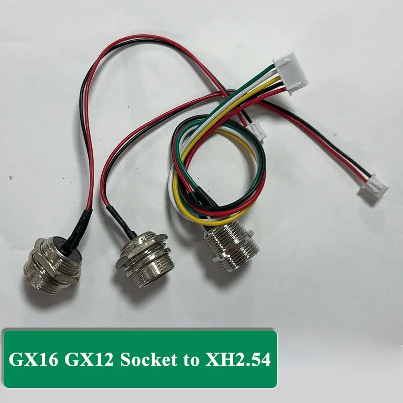 GX16 GX12 Socket to XH2.54 Terminal Wire 2 3 4 5 6Pin M12 GX20 Male Aviation Plug Adapter Cable Connector Extension Line 15-30cm