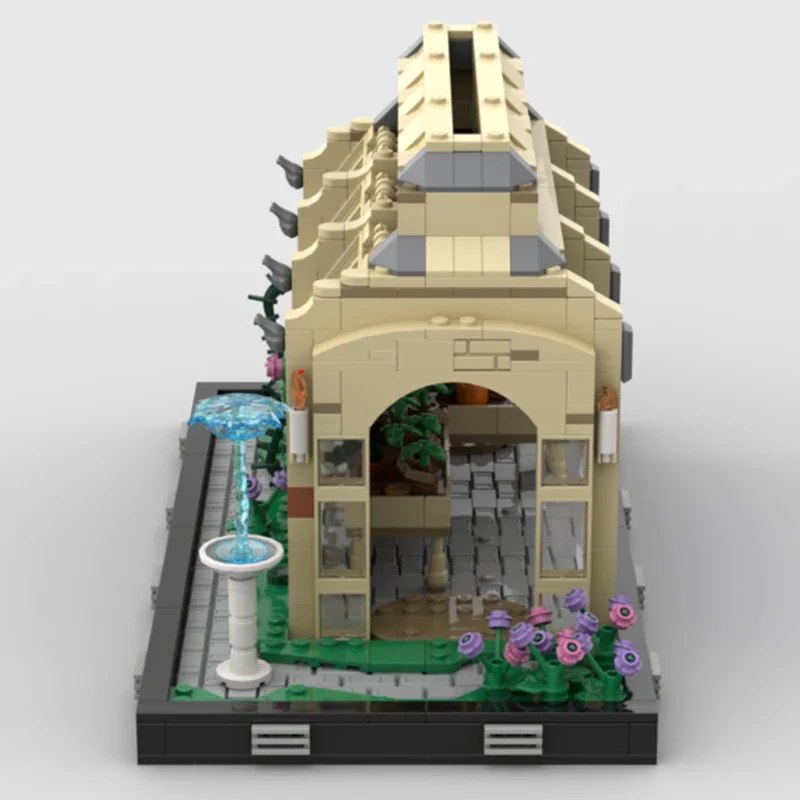 Blocos de Construção MOC do Modelo City Street View, Estufa Diorama, Tecnologia Tijolos Modulares, Brinquedos de Montagem DIY, Conjuntos de Presentes de Natal