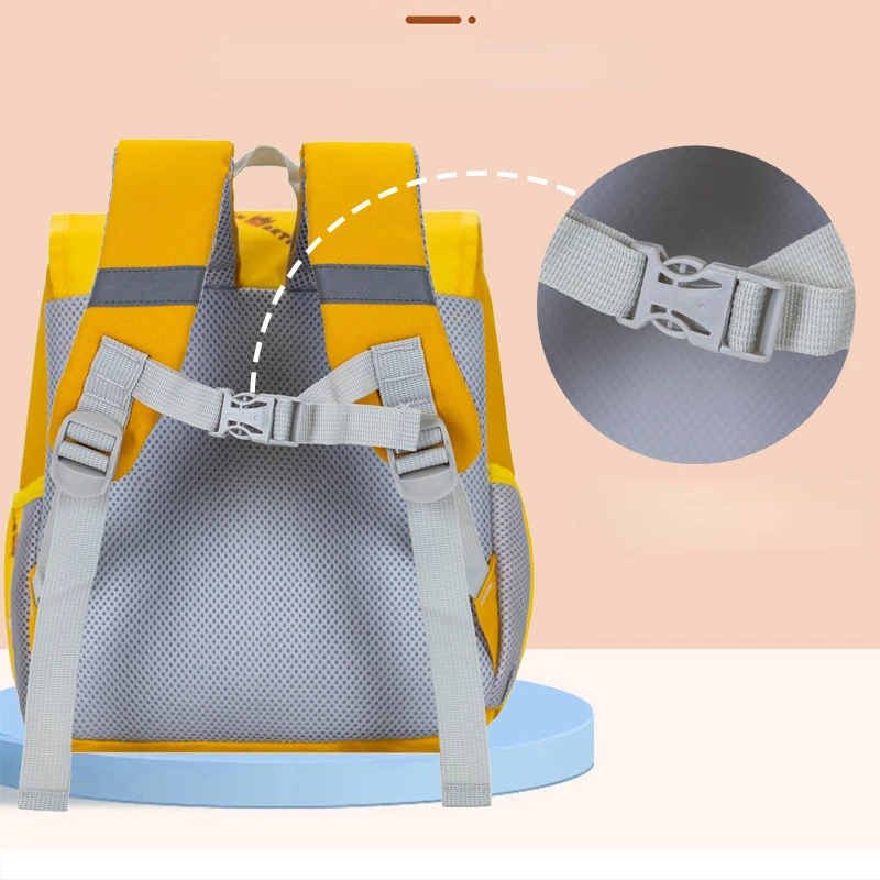 Mochila pequeña con diseño de León en 3D para niños, bolso escolar ligero para guardería, novedad de 2023