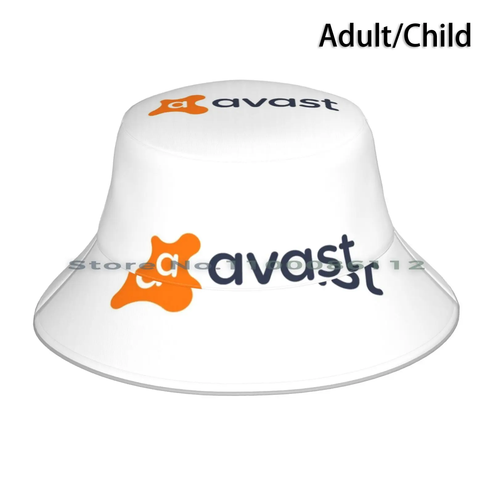 Avast Bucket Hat Sun Cap Angular Software Company Computer Pc Electronic Internet Avast Dobrável Outdoor Fisherman Hat