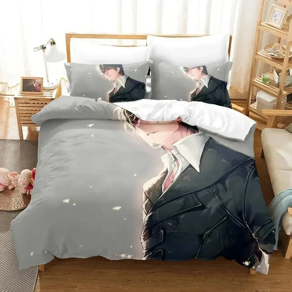 

3D Print Anime World Trigger Bedding Set 3D Printed Suitable for Bedroom Duvet Cover Set With Pillowcases Kids Home Textile