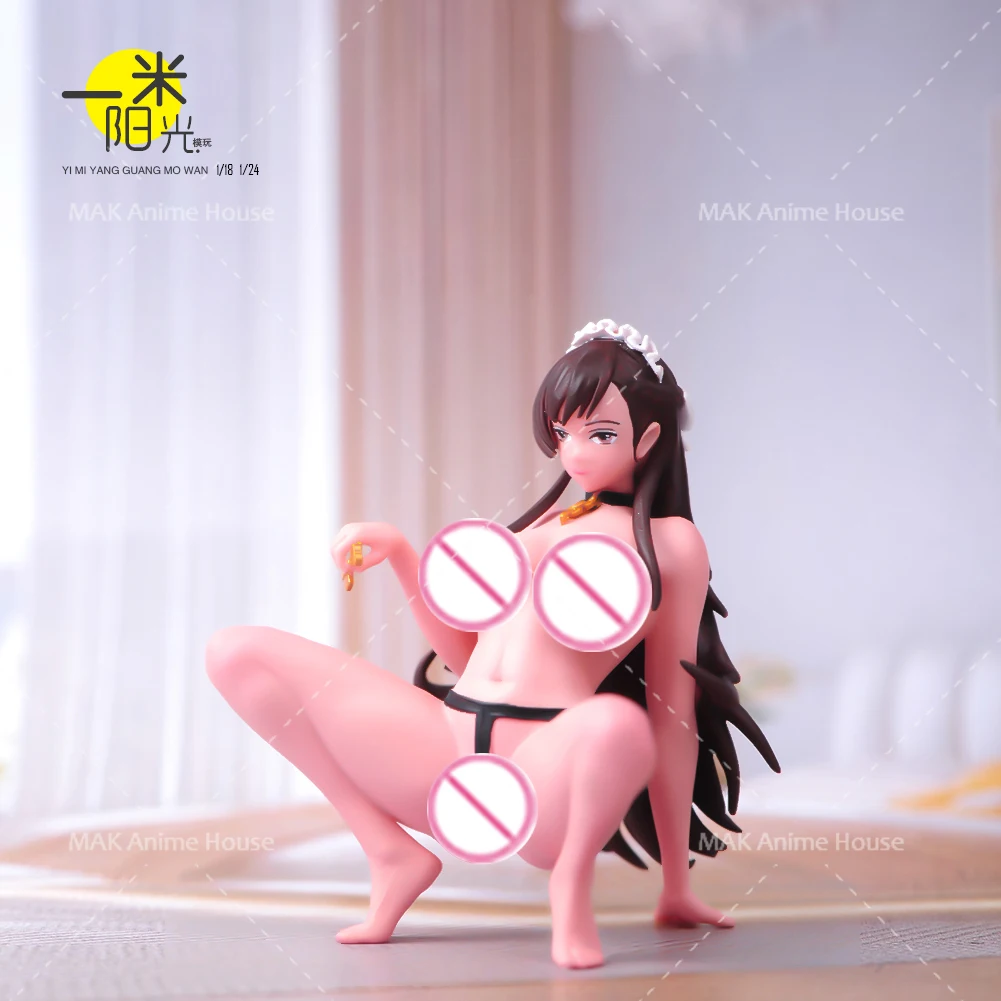 

Painted Miniatures 1/64 1/87 1/43 1/24 1/18 Exquisite Facial Features Sexy Maid Slave Mini Resin Doll Scene Prop Decor Toys