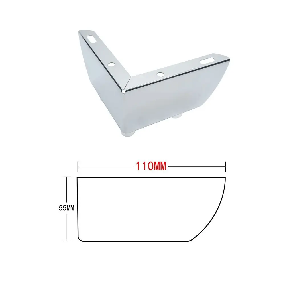 Perna universal de móveis de aço inoxidável, aumenta a estabilidade, pés de armário de três pontas, antiderrapante, rolamento de carga, pernas de sofá