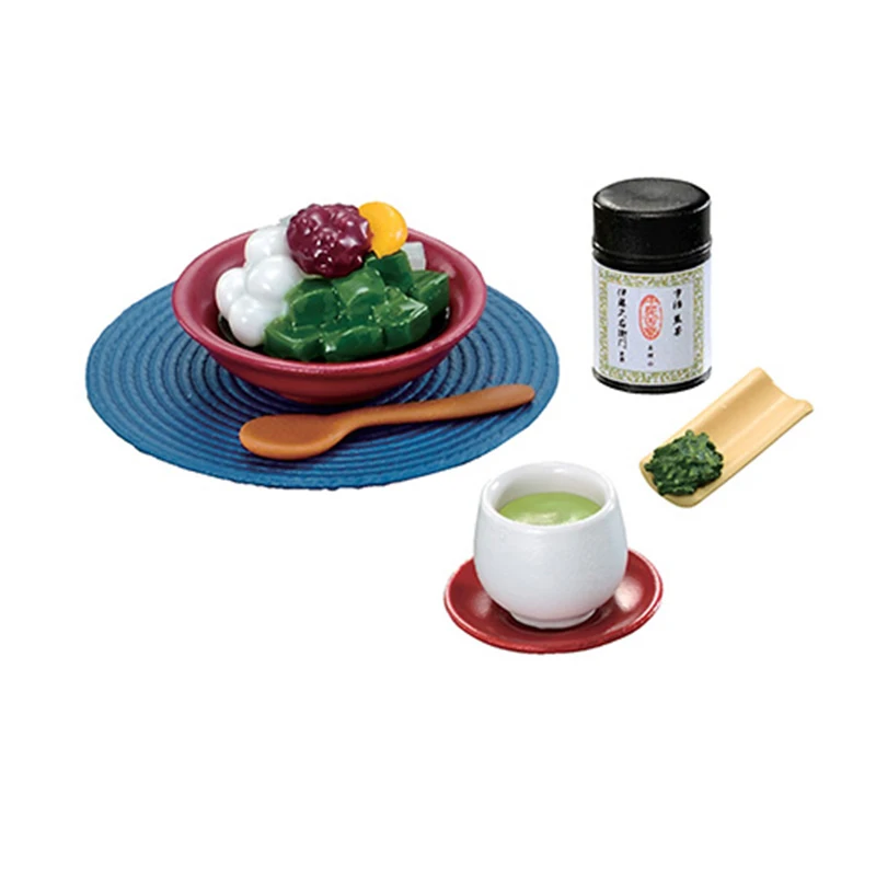 오리지널 애니메이션 게임 주변기기 미니어처 장면 장난감 교토 우지차 박스형 가챠 가샤폰 애니메이션 액션 모델 피규어 컬렉션