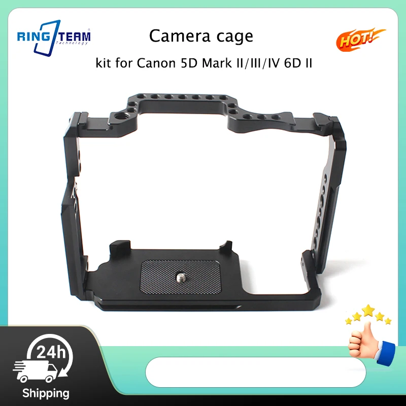 

Клетка-держатель для камеры Canon 5D Mark II/III/IV 6D II - усиленная, с защитой от царапин, эргономичная рукоятка