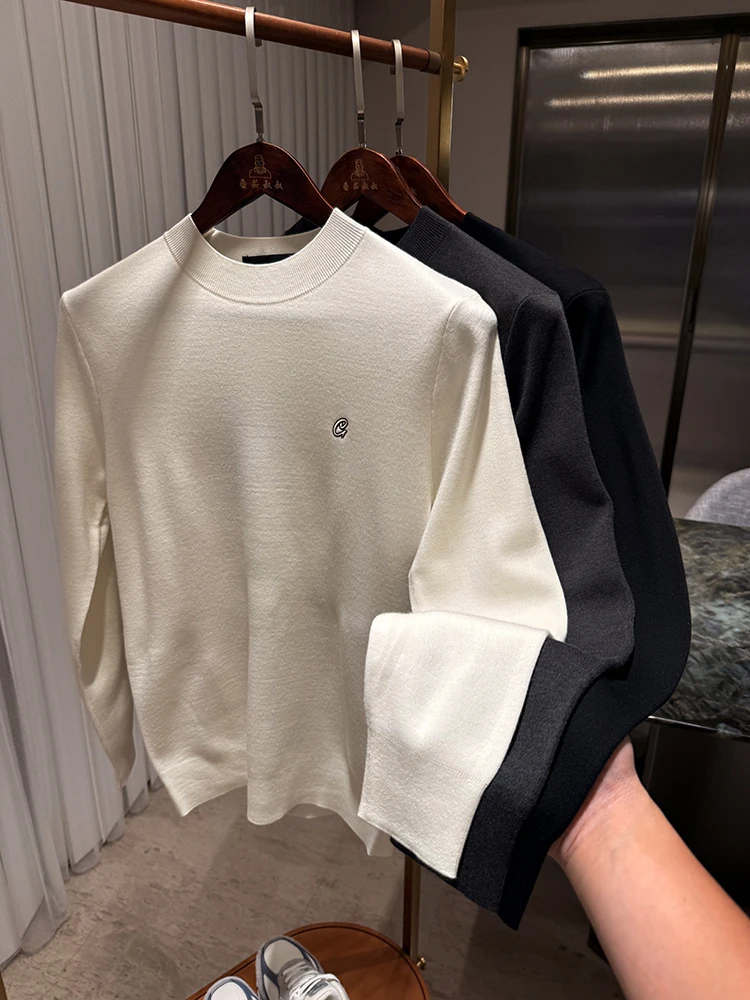 

Удобный, приятный для кожи шерстяной трикотажный мужской свитер, внутренняя одежда Long Sve round Ne Not Easy to Pile up