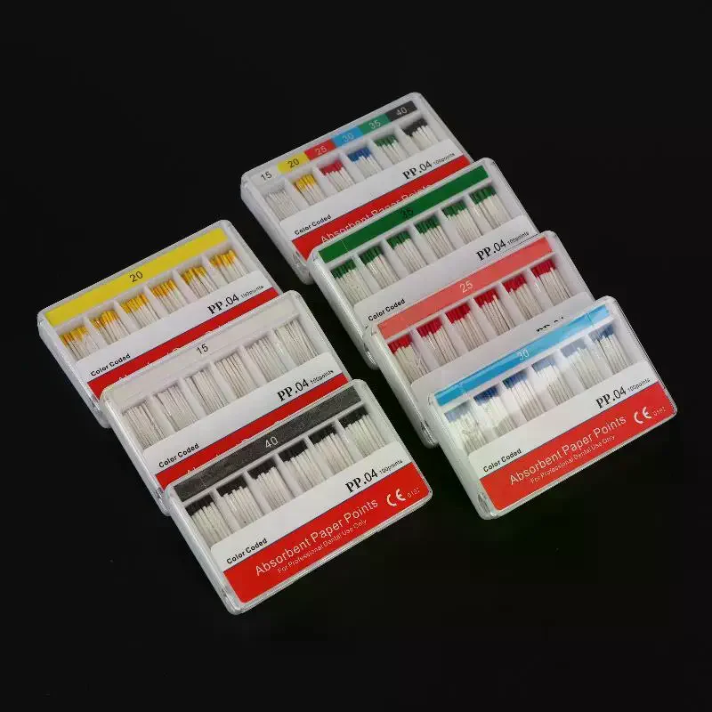/YOV/Disposable Dental Absorbent Paper Points Disposable Guttahanger Taper For Dental Endodontics Use 15/20/25/30/35/40#