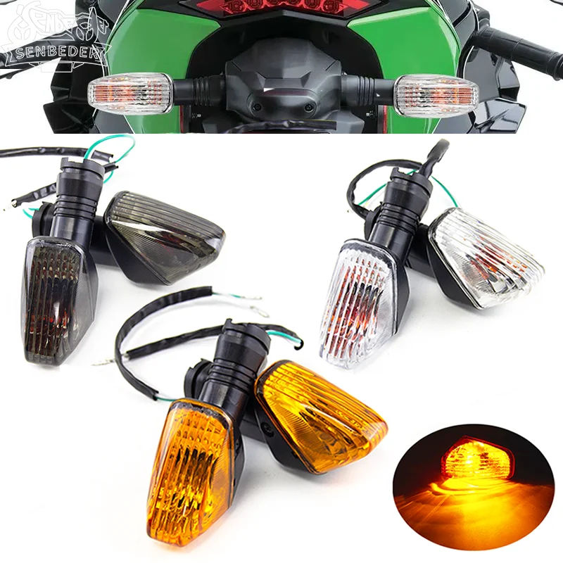 

Мотоциклетные указатели поворота для Kawasaki Z900 KLE 500 650 Versys Z750 Z750S Z1000 NINJA ZX6R ZX6RR KLR650, передние и задние фонари