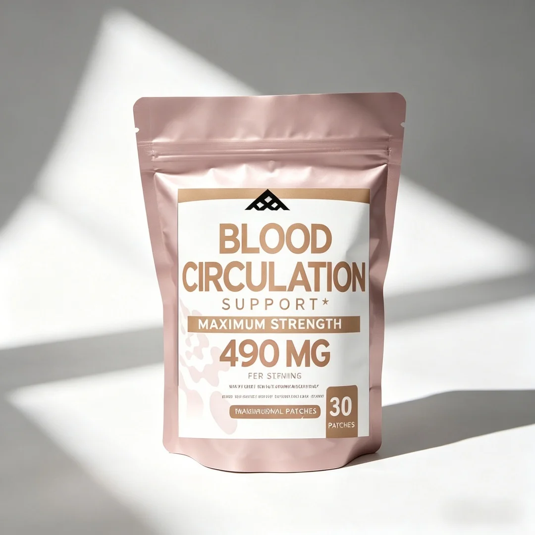 30 Patches Blood Circulation Transdermal Patches for Men & Women - Spider & Varicose Veins for Legs Support