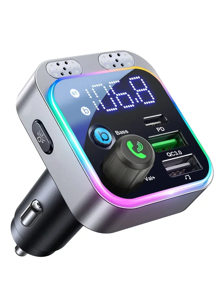 KEBIDUMEI Auto Bluetooth FM Sender Auto Ladegerät Digital Display Adapter Für Auto FM Auto Schnelle Ladegerät Elektronische Zubehör