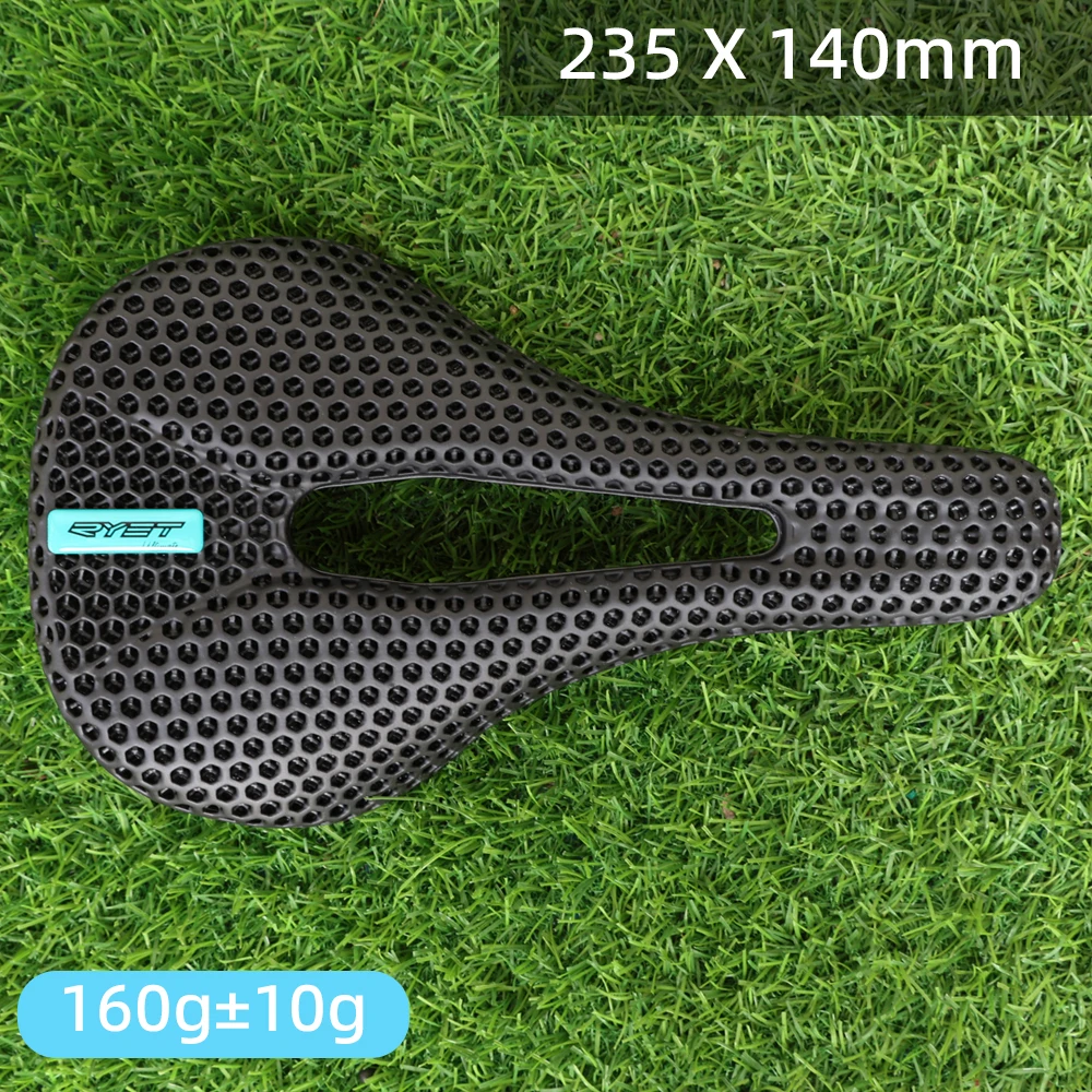 RYET 3D Gedruckt Carbon Fahrrad Sattel 140mm 143mm Superlight Road MTB Rennrad Sitz Sättel Kissen Radfahren sitzen Teile