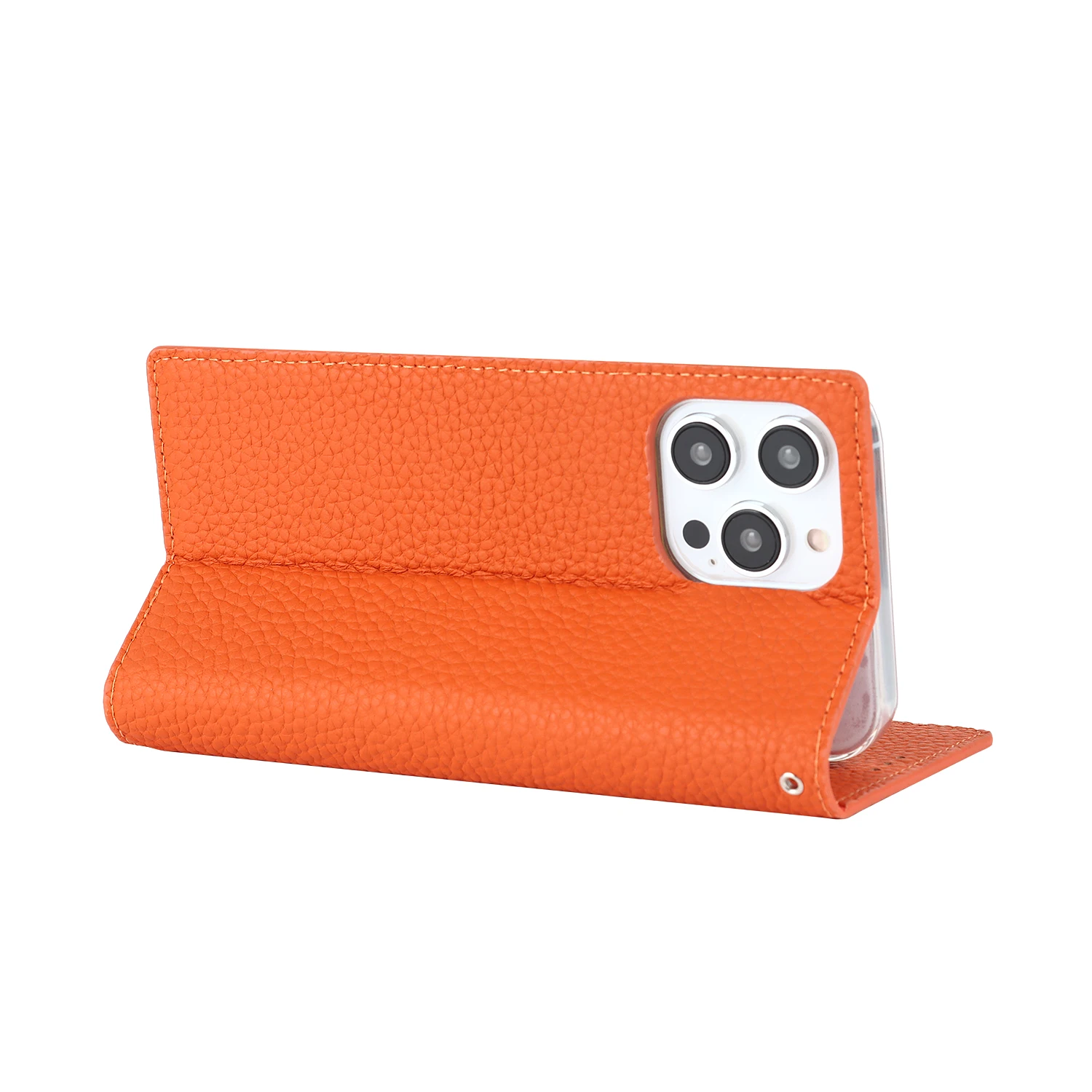 Suitable for IPhone15 14 13 12 11pro Xsmax 6 7 8plus 15 Pro Max Litchi Texture Genuine Leather Flap Phone Case with Hanging Rope