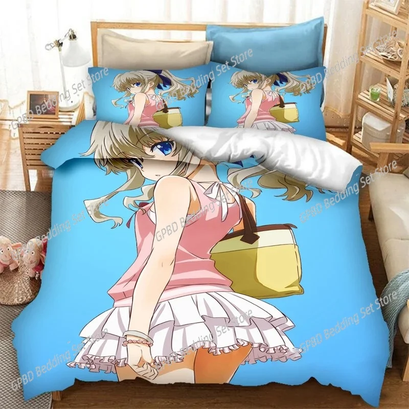 

3D Print Anime Kawaii Girls Nao Tomori Bedding Set Double Twin King Duvet Cover Comforter Pillowcase Boys Girls Adults Bedroom