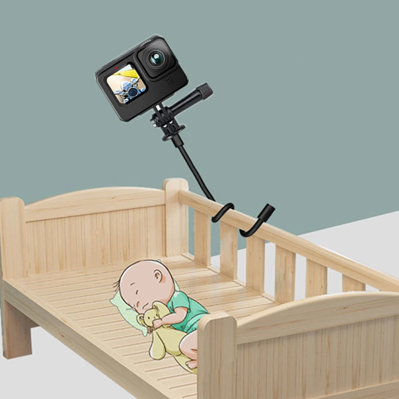 Supporto flessibile monopiede treppiede supporto per collo Selfie Stick Pole per GoPro Hero 11 9 8 7 6 DJI Insta360 Action Camera