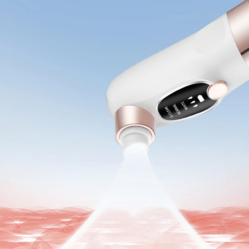 Dispositivo di bellezza e pulizia dei punti neri con ricarica USB: detergente portatile per i pori del viso con 5 sonde per una pulizia delicata e sicura