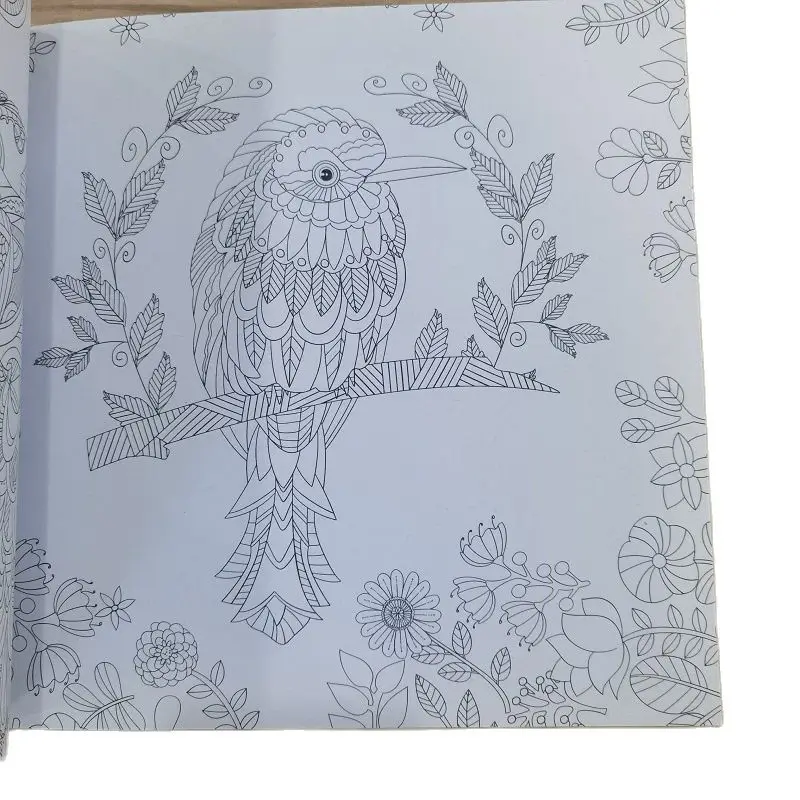 48 Pages Enchanted Forest Coloring Book Secret Garden Style Graffiti Art Drawing Book For Adult Children