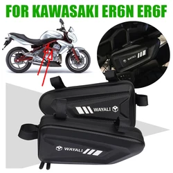 Bolsa lateral para accesorios de motocicleta KAWASAKI, bolsa de almacenamiento de herramientas de carenado, bolsas triangulares para parachoques, Marco, ER-6N, ER6N, ER6F