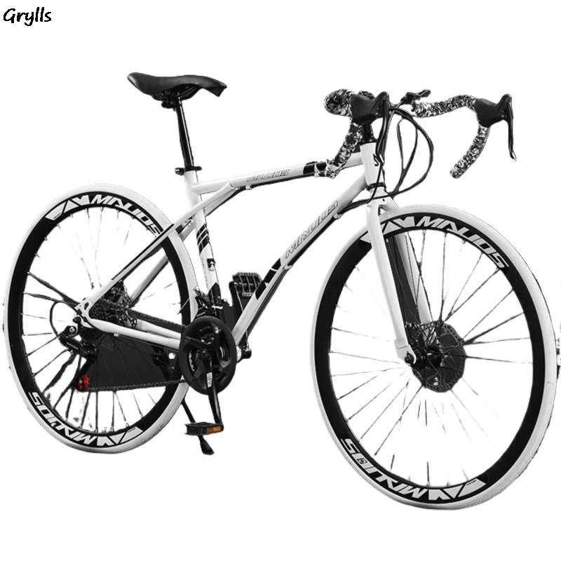 Grylls Road Bike Racing Variable Speed Live Fly Bend Pts Super Light Solid Tire Dead Fly Adult Bike Fahrrad