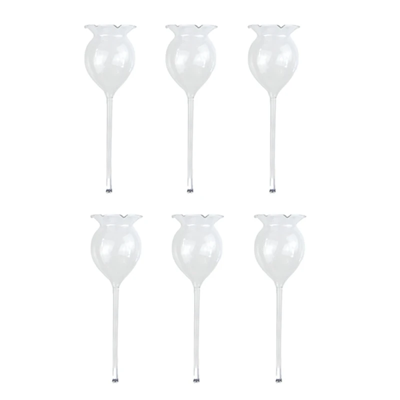 HOT SALE 6Pcs Plant Waterer Self Watering Globe Self Watering Hand Blown Clear Glass Plant Water Bulb For Indoor&Outdoor Waterin