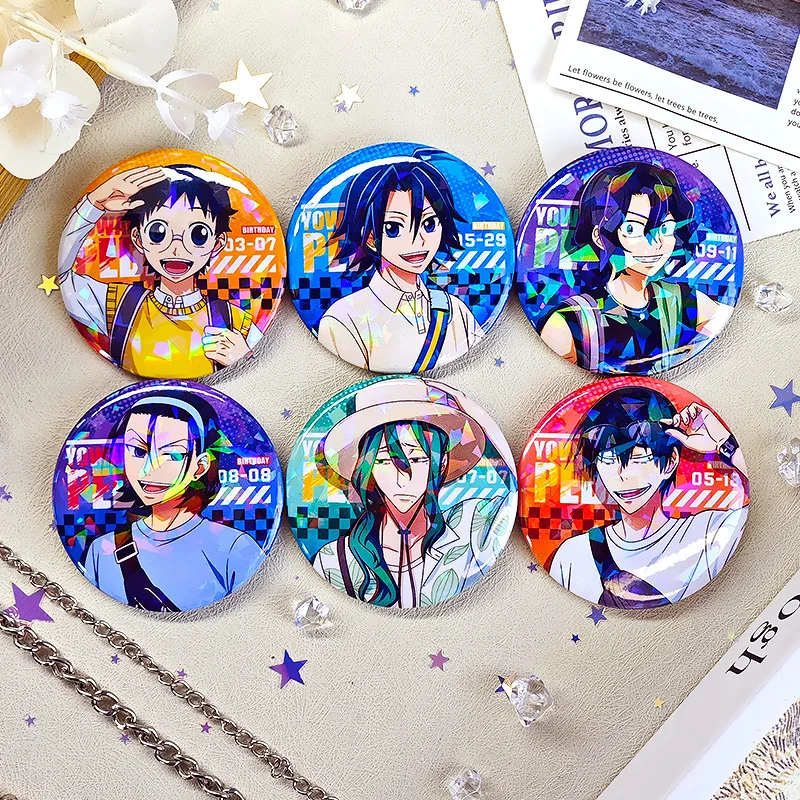 Yowamushi Pedal Brooch Onoda Sakamichi Brooches for Women Teshima Junta Fashion Jewelry Aoyagi Hajime Badges Pins Todo Jinpachi