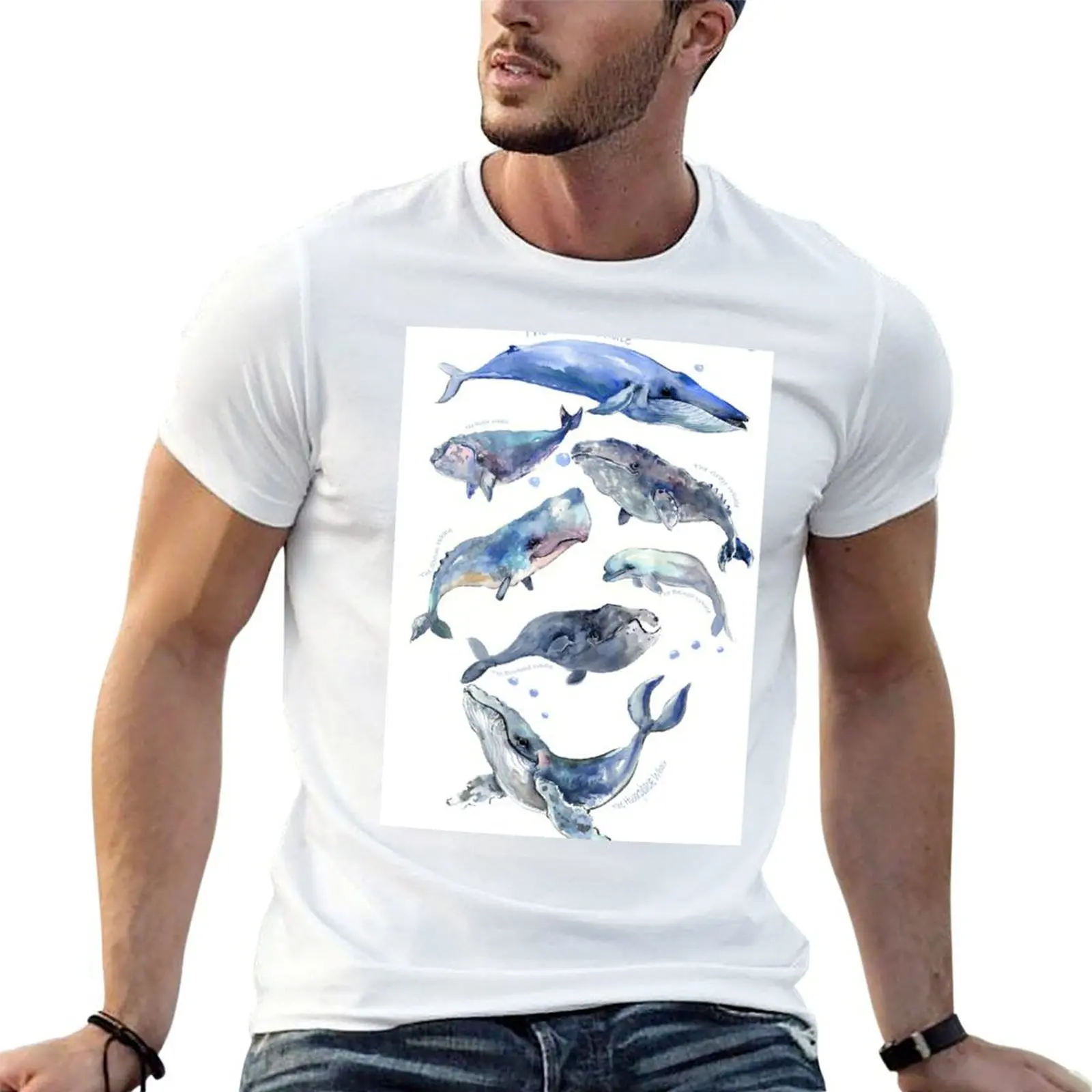 Футболка Whale ?ollection с ретро-графическим принтом