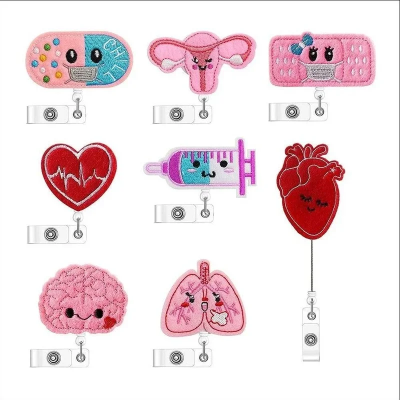 

1 шт., новый креативный выдвижной зажим для бейджа медсестры, милый держатель для бейджа для студентов, держатель для бейджа для карточек Pass, катушки для бейджей