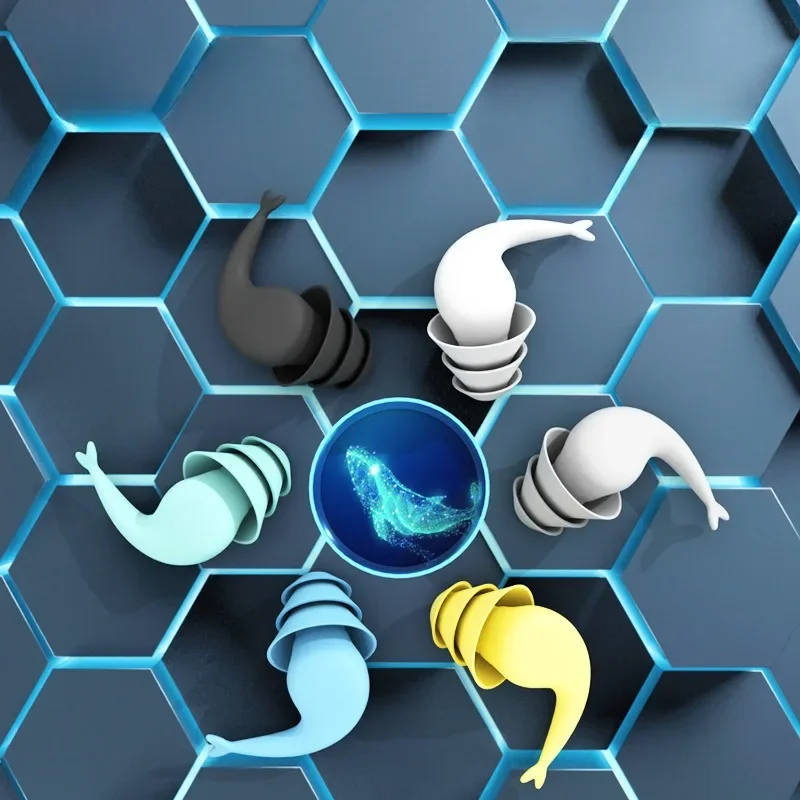 

Противошумные беруши для защиты ушей для путешествий, работы, плавания — 3-слойные беруши для сна, шумоподавления, водонепроницаемые заглушки